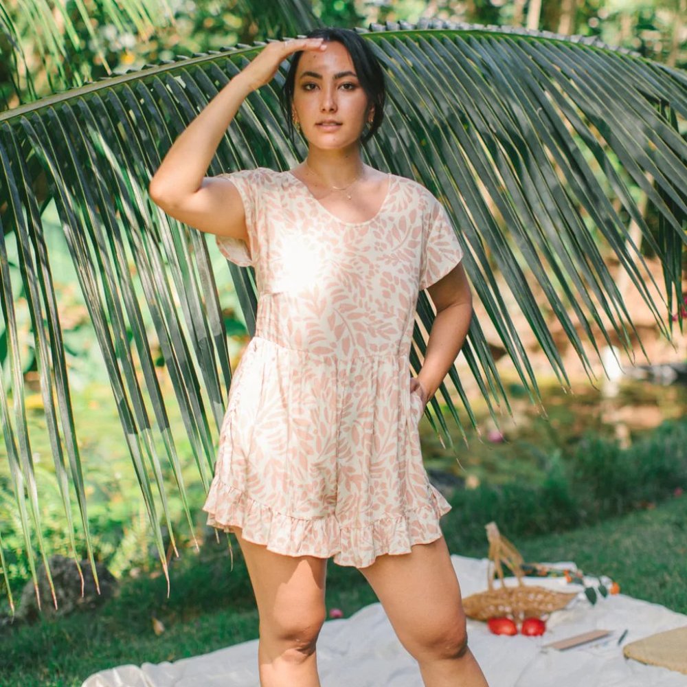 YIREH Everly Romper in Coco